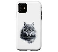 Graphic Wolf on the Hunt - Forest Wildlife Nature Tee Coque pour iPhone 11