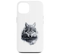 Graphic Wolf on the Hunt - Forest Wildlife Nature Tee Coque pour iPhone 13