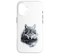 Graphic Wolf on the Hunt - Forest Wildlife Nature Tee Coque pour iPhone 16