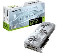 GIGABYTE GeForce RTX 5070 EAGLE OC ICE SFF 12G Carte Graphique - 12 Go GDDR7, 192 bits, PCI-E 5.0, 2587 MHz Core Clock, 3 x DP 2.1a, 1 x HDMI 2.1b, NVIDIA DLSS 4, GV-N5070EAGLEOC ICE-12GD