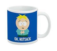 GRAPHICS & MORE South Park Butters Oh Nutsack - Tasse à café en céramique, cadeau fantaisie pour café, thé et boissons chaudes, 325 ml, blanc
