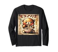 Graphics Ramen Cute Kawaii Bear Vintage Japanese Poster Manche Longue