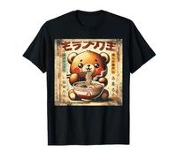 Graphics Ramen Cute Kawaii Bear Vintage Japanese Poster T-Shirt