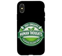 Graphique 100% Organique pensées humaines Anti-IA Coque pour iPhone X/XS