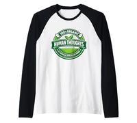Graphique 100% Organique pensées humaines Anti-IA Manche Raglan