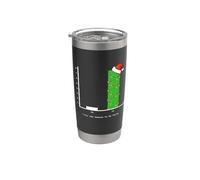 Graphique à barres de chants de Noël - Vacances mathématiques amusantes Gobelet isotherme en acier inoxydable double paroi