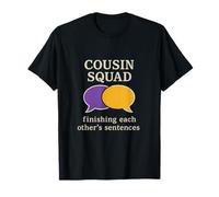 Graphique à Bulles de Dialogue pour Machine à écrire Cousin Squad T-Shirt