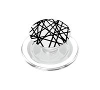 Graphique Abstrait Minimaliste Lignes géométriques Noires PopSockets PopGrip pour MagSafe
