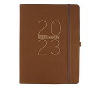 Graphique Agenda d'affaires 2023 | Organiseur de 18 mois, juillet 2022 à décembre 2023 | Pages hebdomadaires et mensuelles | Liste de choses à faire et pages de notes | Poche et boucle pour stylo |