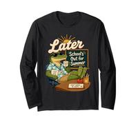 Graphique Alligator pour Enfants « Later School's Out for Summer » Manche Longue