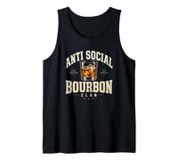 Graphique Amusant Anti-Social Bourbon Club Débardeur