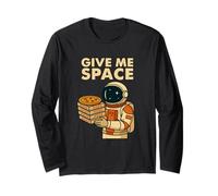 Graphique Amusant Astronaute Pizza - Give Me Space Manche Longue