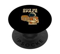 Graphique Amusant Astronaute Pizza - Give Me Space PopSockets PopGrip Adhésif
