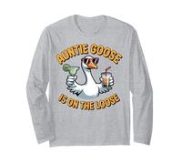 Graphique Amusant de fête « Auntie Goose on The Loose » Manche Longue