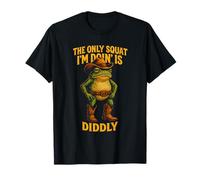 Graphique Amusant de Grenouille de Cowboy The Only Squat I'm Doin' is Diddly T-Shirt