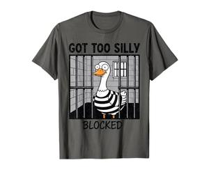Graphique Amusant de Jeu de Mots Got Too Silly Goose Jail T-Shirt
