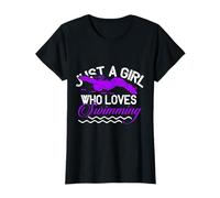 Graphique amusant de joueur de nageur Just A Girl Who Loves Swimming T-Shirt