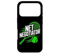 Graphique Amusant de Joueur de Tennis Net Negotiator Coque pour iPhone 17 Pro