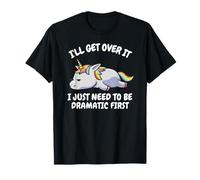 Graphique amusant de licorne paresseuse, I'll Get Over It T-Shirt