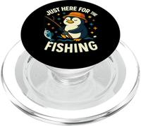 Graphique Amusant de pêche Pingouin Juste Ici pour Les Poissons PopSockets PopGrip pour MagSafe