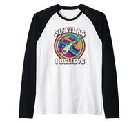 Graphique Amusant de Science-Fiction de Style rétro 3I Atlas Manche Raglan