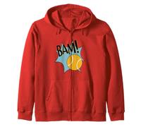 Graphique Amusant de Tennis Bam pour Joueur de Tennis Sweat à Capuche