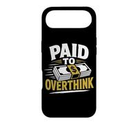 Graphique Amusant de Travail payé pour trop réfléchir Coque pour iPhone Air