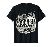 Graphique Amusant d'opérateur de Transport en commun Tram Driver Evolution T-Shirt