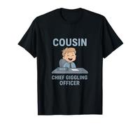 Graphique Amusant du Chef de l'équipage du Cousin Qui Rire T-Shirt