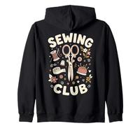 Graphique Amusant du Club de Couture Vintage Sweat à Capuche