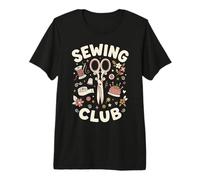 Graphique Amusant du Club de Couture Vintage T-Shirt Haut de Gamme