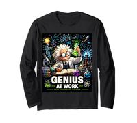 Graphique Amusant du Laboratoire Scientifique Science Genius @ Work Manche Longue