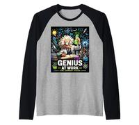 Graphique Amusant du Laboratoire Scientifique Science Genius @ Work Manche Raglan