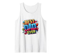 Graphique Amusant et coloré Best Dad Ever Débardeur