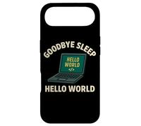 Graphique Amusant « Goodbye Sleep Hello World » Coque pour iPhone Air