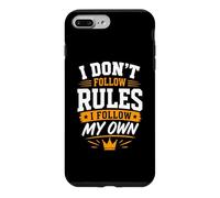 Graphique Amusant « I Follow My Own Rules » Coque pour iPhone 7 Plus/8 Plus