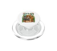 Graphique Amusant Let's Get Wild Safari Zoo Animals PopSockets PopGrip pour MagSafe