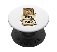 Graphique Amusant Oh No Sarcastic Ironic Joke PopSockets PopGrip Adhésif