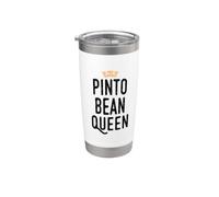 Graphique amusant Pinto Bean Queen Gobelet isotherme en acier inoxydable double paroi
