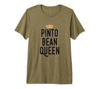Graphique Amusant Pinto Bean Queen T-Shirt Haut de Gamme