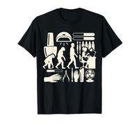 Graphique Amusant pour Salon de beauté Nail Technician Evolution T-Shirt