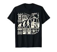 Graphique Amusant sur Le Transport en commun Tram Driver Evolution T-Shirt