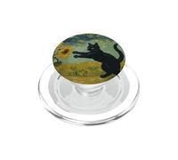 Graphique Amusant Van Gogh Tournesols Chat Meme Van Gogh Art Graphic PopSockets PopGrip pour MagSafe
