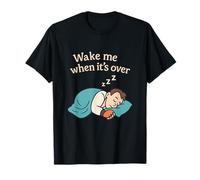 Graphique amusant « Wake Me When Its Over Martial Arts » T-Shirt