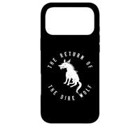 Graphique Ancien dessiné à la Main The Return of The Dire Wolf Coque pour iPhone 17 Pro Max