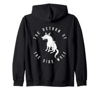Graphique Ancien dessiné à la Main The Return of The Dire Wolf Sweat à Capuche