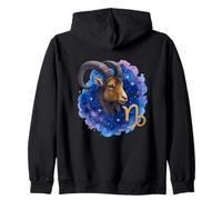 Graphique Aquarelle Cosmique Capricorne Sweat à Capuche