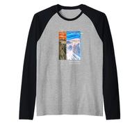 Graphique Artistique célèbre Edvard Munch Scream Manche Raglan