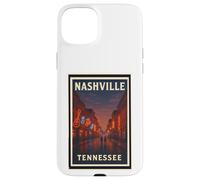 Graphique artistique de voyage Sunset Nashville Tennessee TN Dusk Dawn Coque pour iPhone 15 Plus