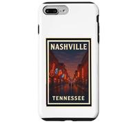 Graphique artistique de voyage Sunset Nashville Tennessee TN Dusk Dawn Coque pour iPhone 7 Plus/8 Plus